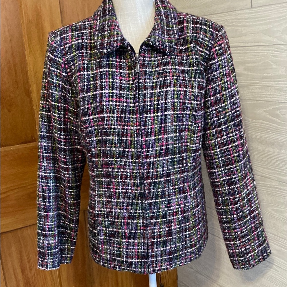 Christopher & Banks tweed jacket. Size L